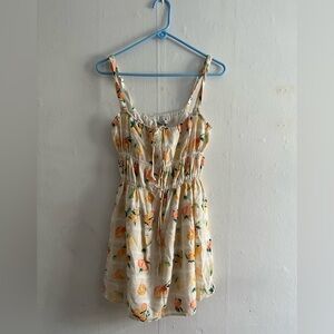 Abercrombie & Fitch Size S Floral Orange and Lemon Dress